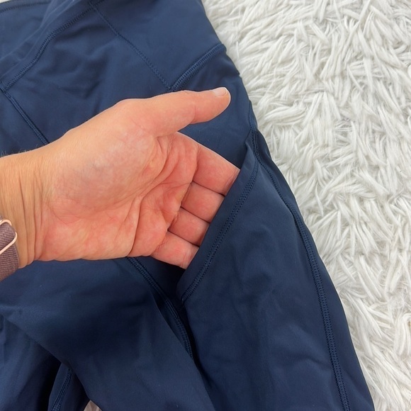 Lululemon Fast & Free Crop II *Nulux 19" Midnight Navy - Picture 4 of 6